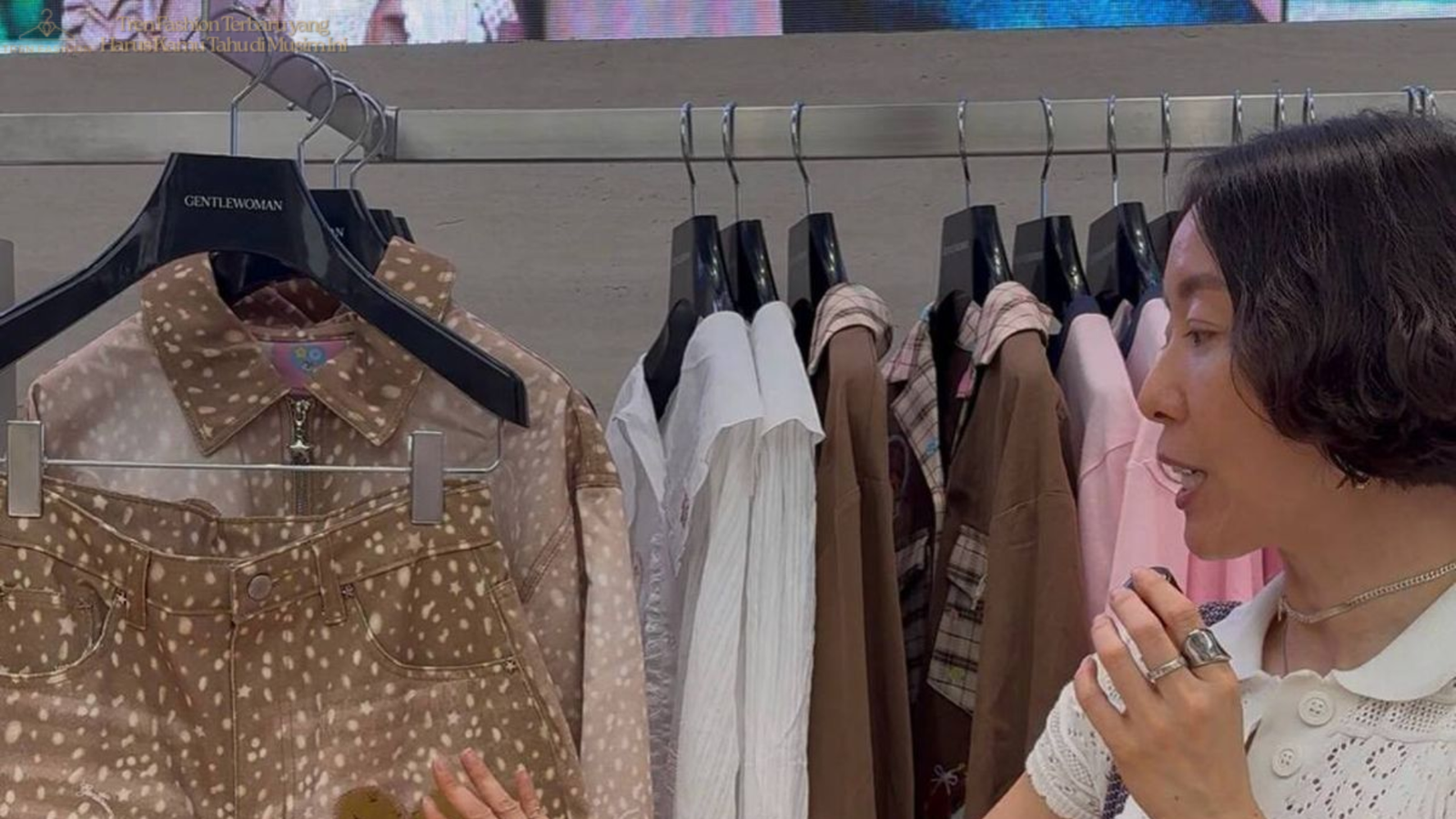 outfit bermotif ramai yang dipadukan agar tetap stylish